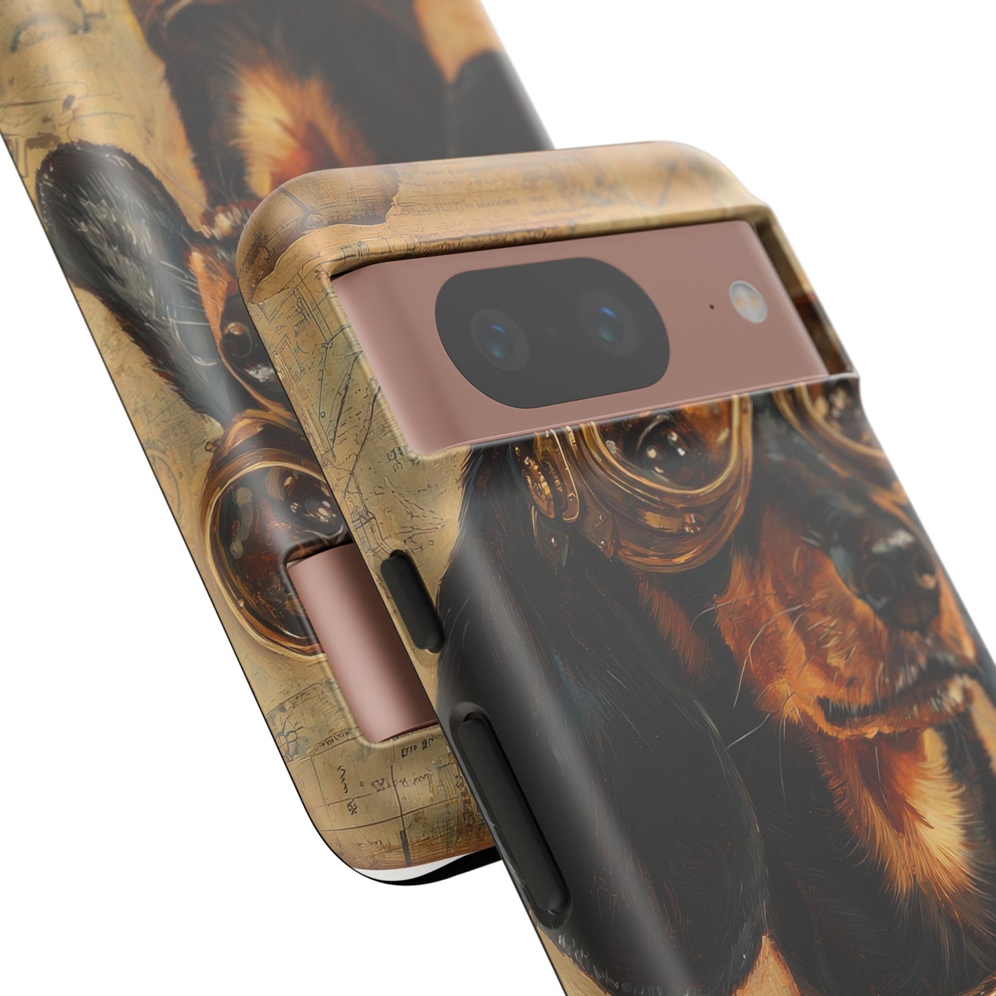 Steam Punk Dachshund Mens Phone Case - Dog Apple Pixel Galaxy