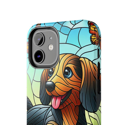 Cute Dachshund Phone Case, Dog Lover Gift, Tough Phone Cover, Pet Accessory,