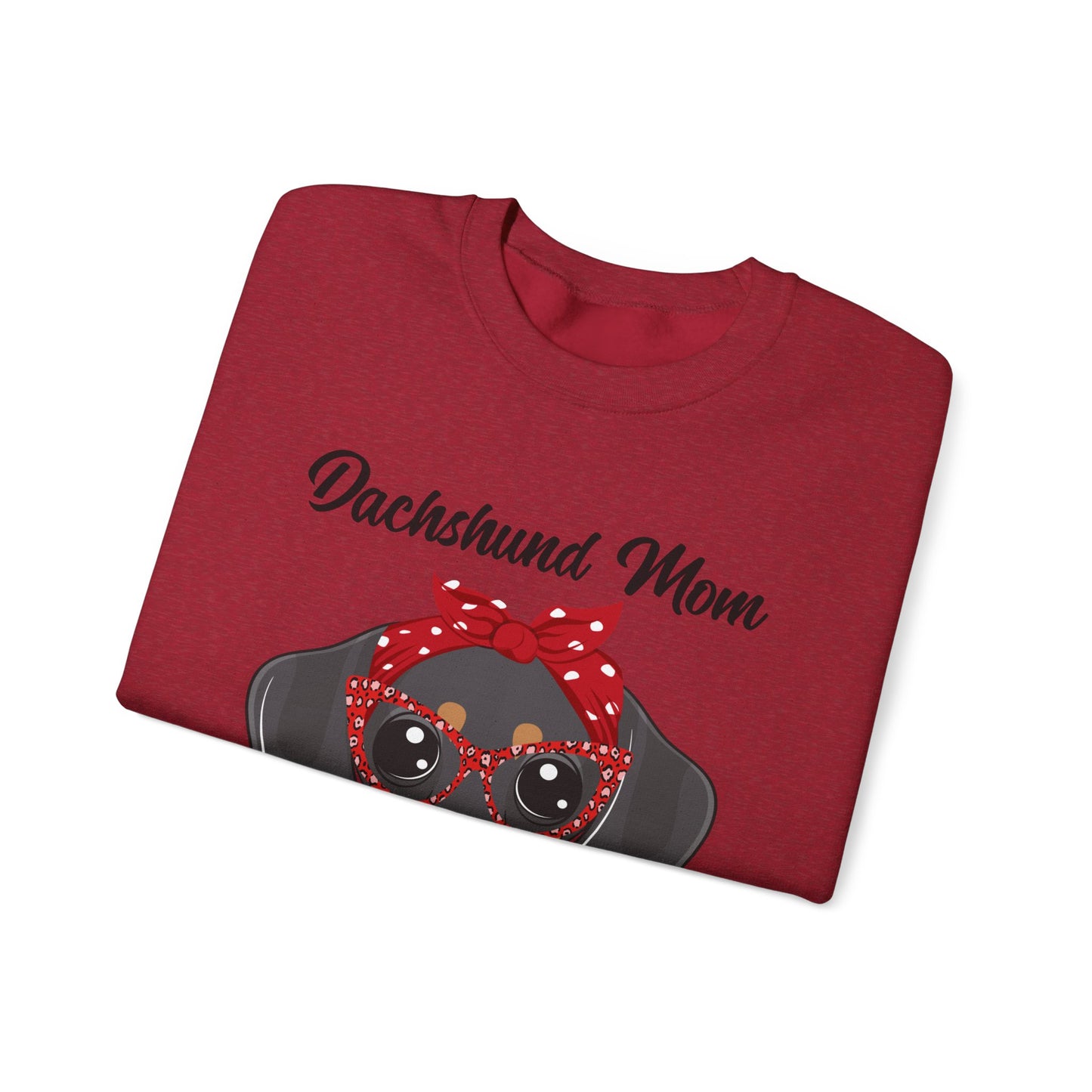 Dachshund Mom Sweatshirt, Dog Lover Gift, Funny Weiner Dog Jumper, Classic Sausage Dog Crewneck, Pet Owner Apparel Doxie