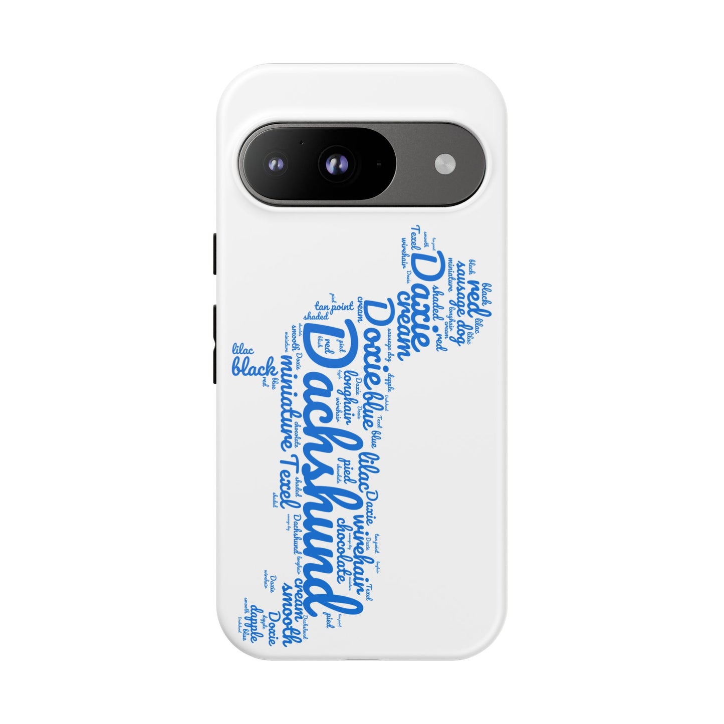 Type Subway Vibrant Dachshund Words Phone Case - Dog Apple Pixel Galaxy