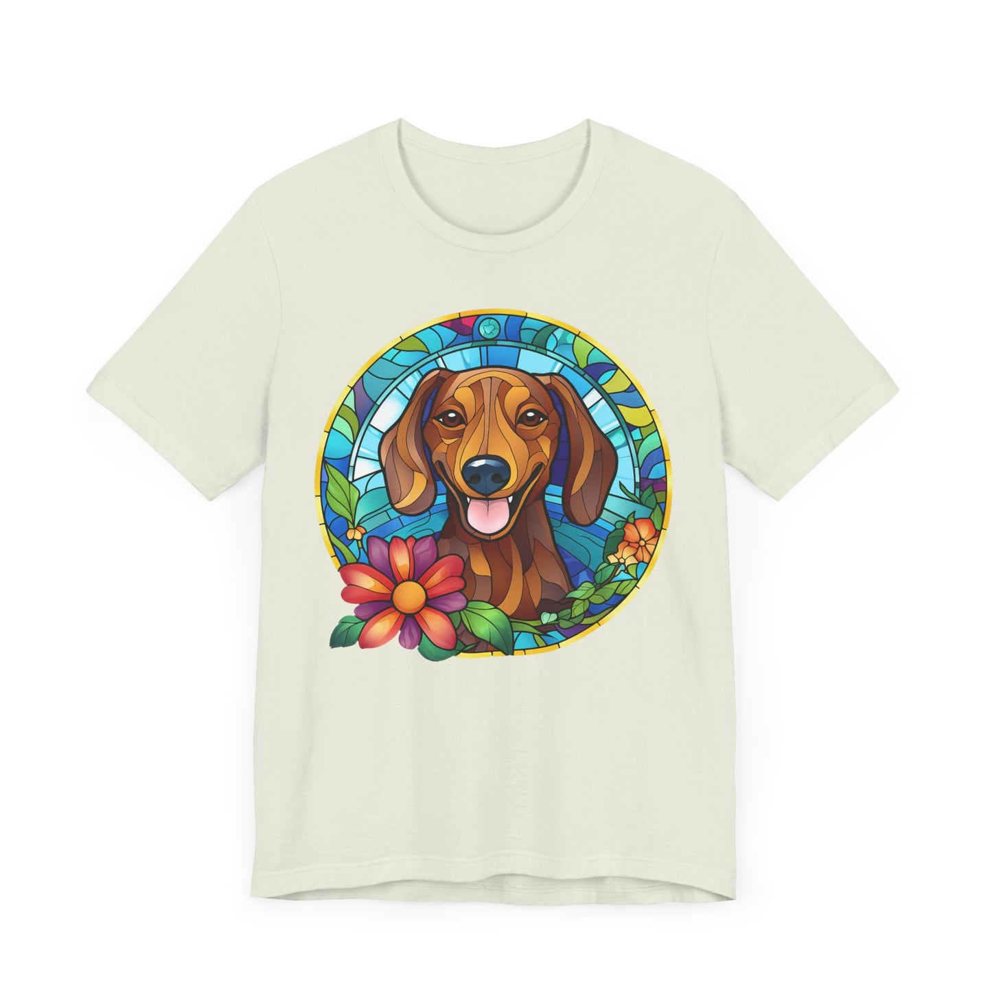 Adorable Dachshund Doxie Stained Glass