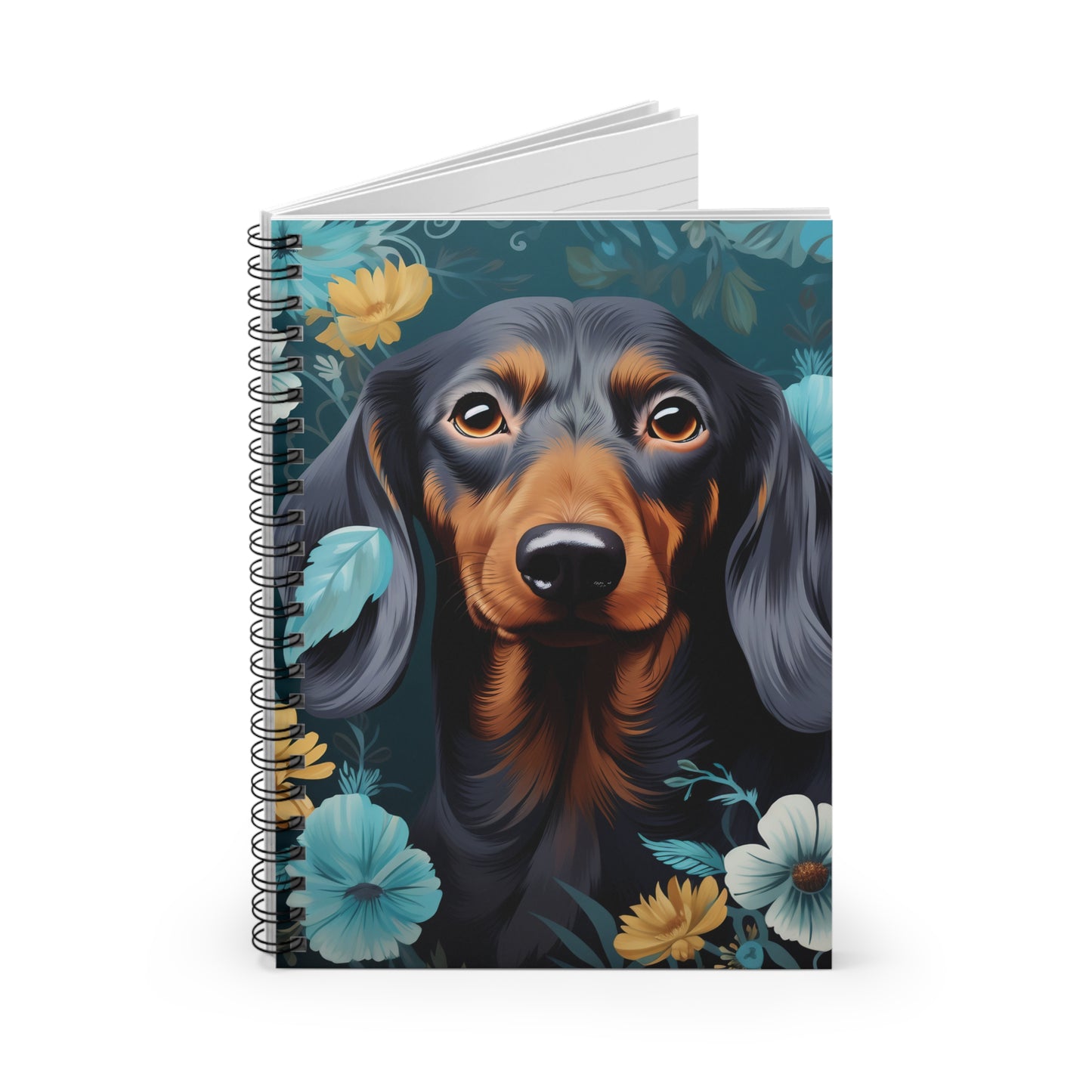 Dachshund Spiral Notebook - Ruled Line, Cute Dog Journal, Pet Lover Notepad, Lined Writing Pad, Animal Theme Diary
