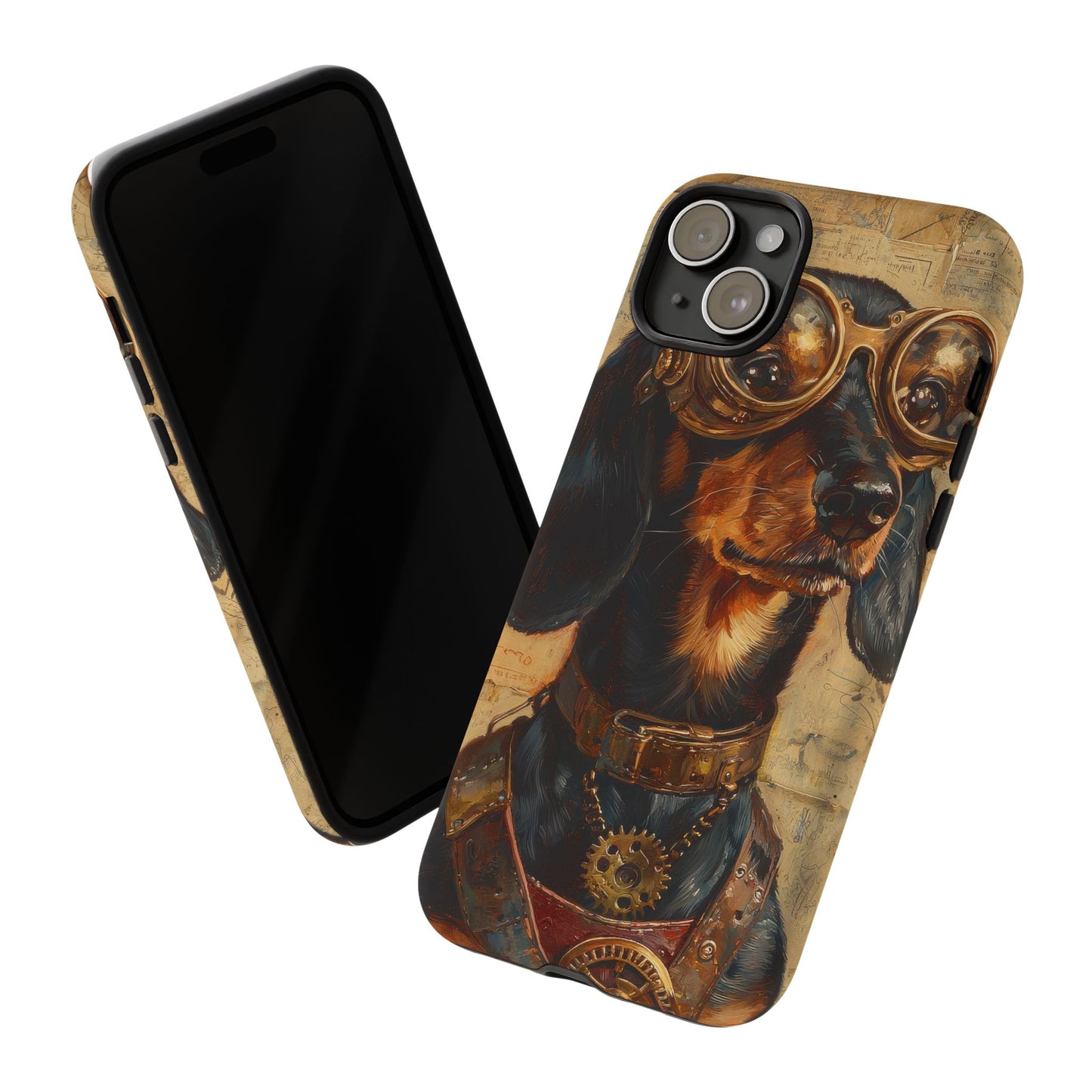 Steam Punk Dachshund Mens Phone Case - Dog Apple Pixel Galaxy