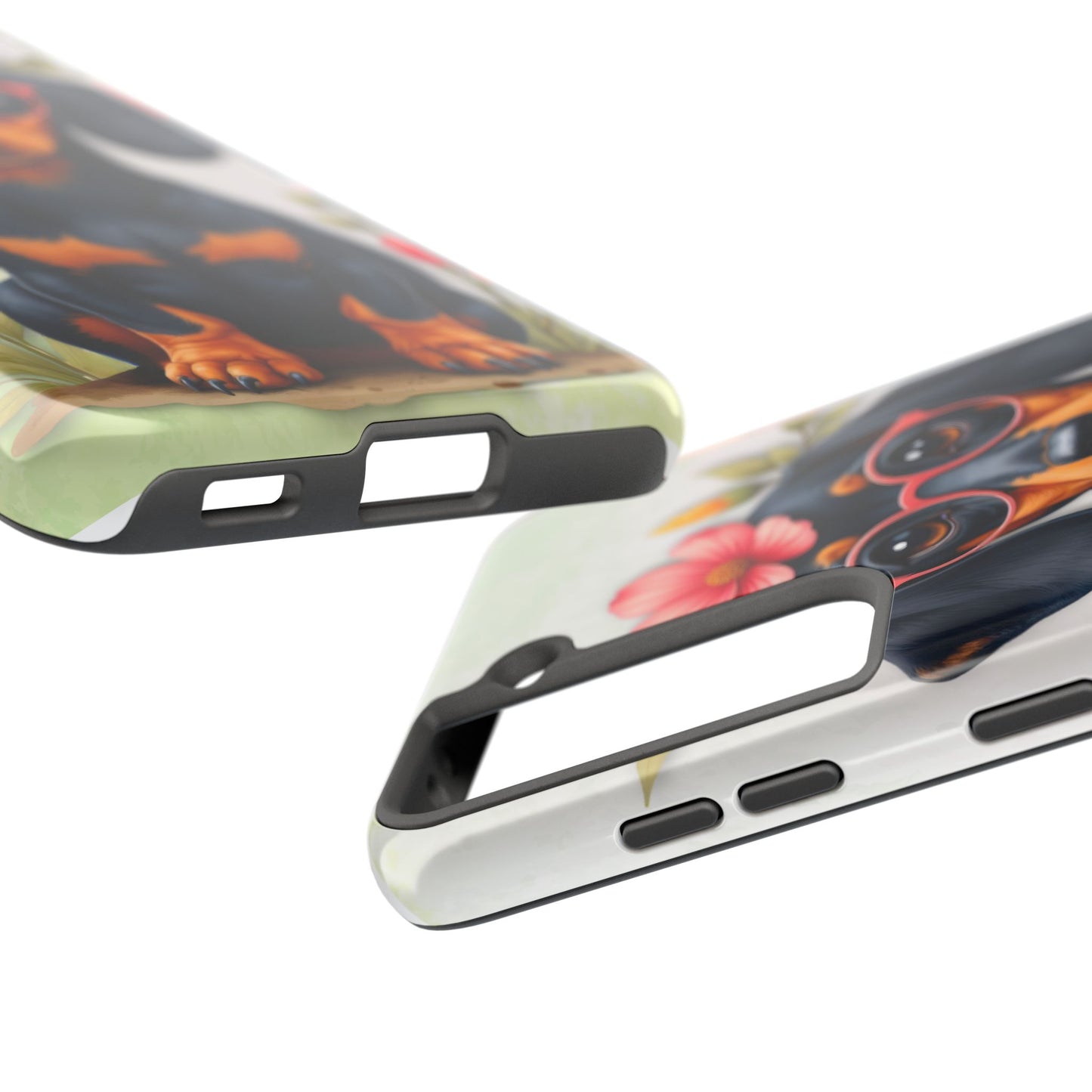 Cute Dachshund Phone Case, Dog Lover Gift, Tough Phone Cover, Pet Accessory,