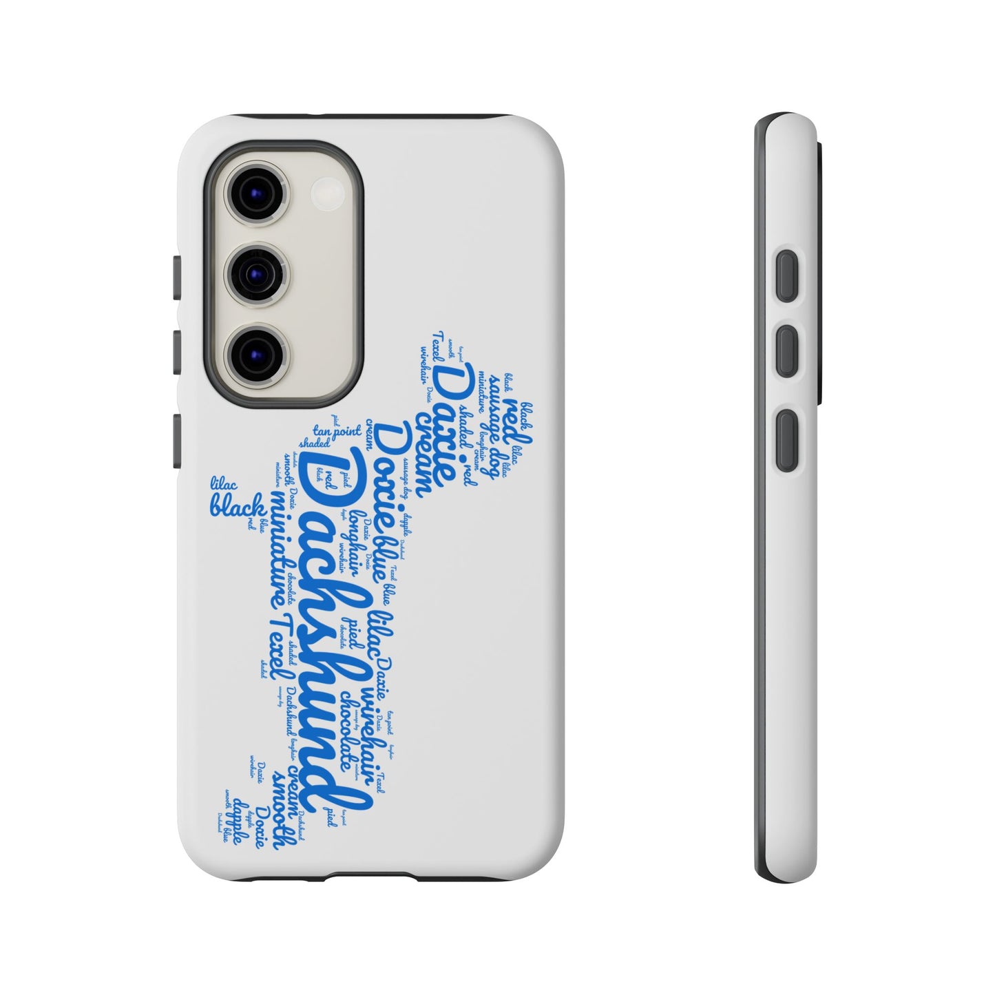 Type Subway Vibrant Dachshund Words Phone Case - Dog Apple Pixel Galaxy