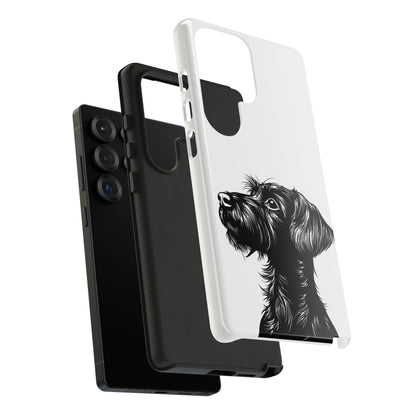 Simple Wire Haired Dachshund Mens Phone Case - Dog Apple Pixel Galaxy