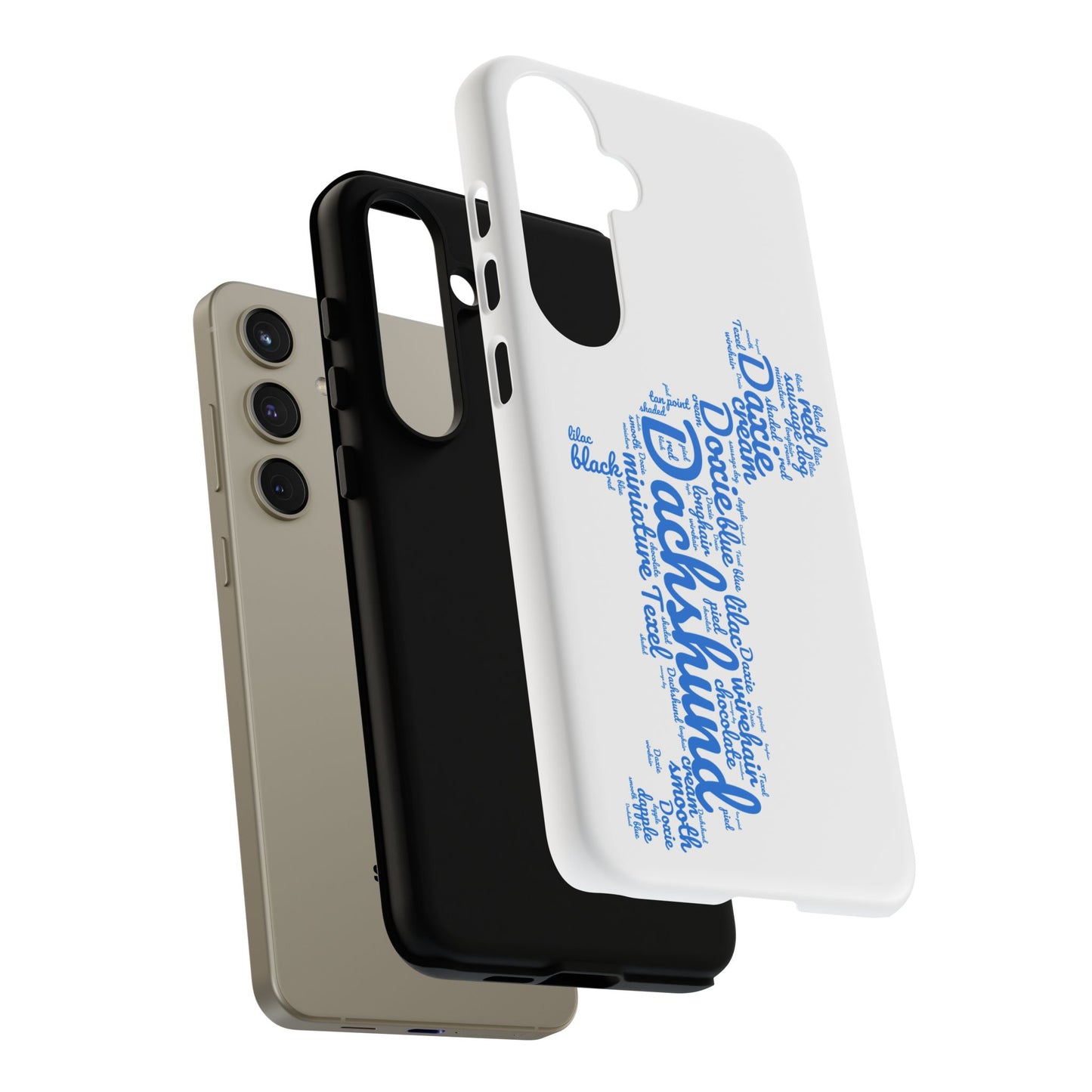 Type Subway Vibrant Dachshund Words Phone Case - Dog Apple Pixel Galaxy