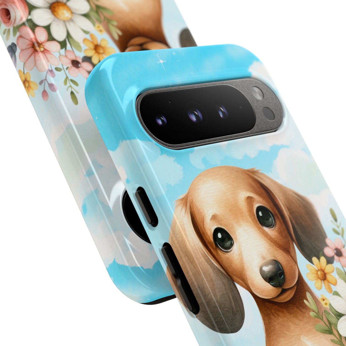 Watercolor Dachshund Dog Phone Case - Rescue Dog Apple Pixel Galaxy Spring