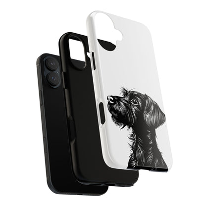 Simple Wire Haired Dachshund Mens Phone Case - Dog Apple Pixel Galaxy