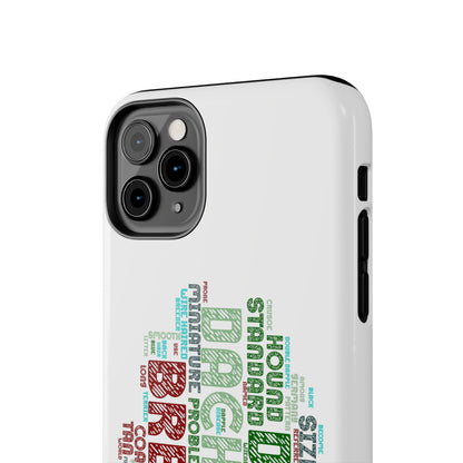 Dachshund Phone Case Dog Lover Gift Tough Phone Cover Doxie Word Art