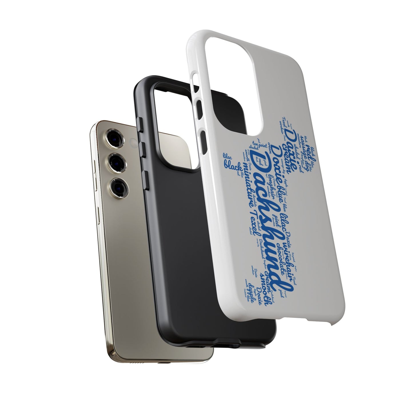 Type Subway Vibrant Dachshund Words Phone Case - Dog Apple Pixel Galaxy