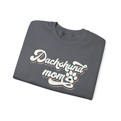 Dachshund Mom Sweatshirt, Dog Lover Gift, Funny Weiner Dog Jumper, Classic Sausage Dog Crewneck, Pet Owner Apparel