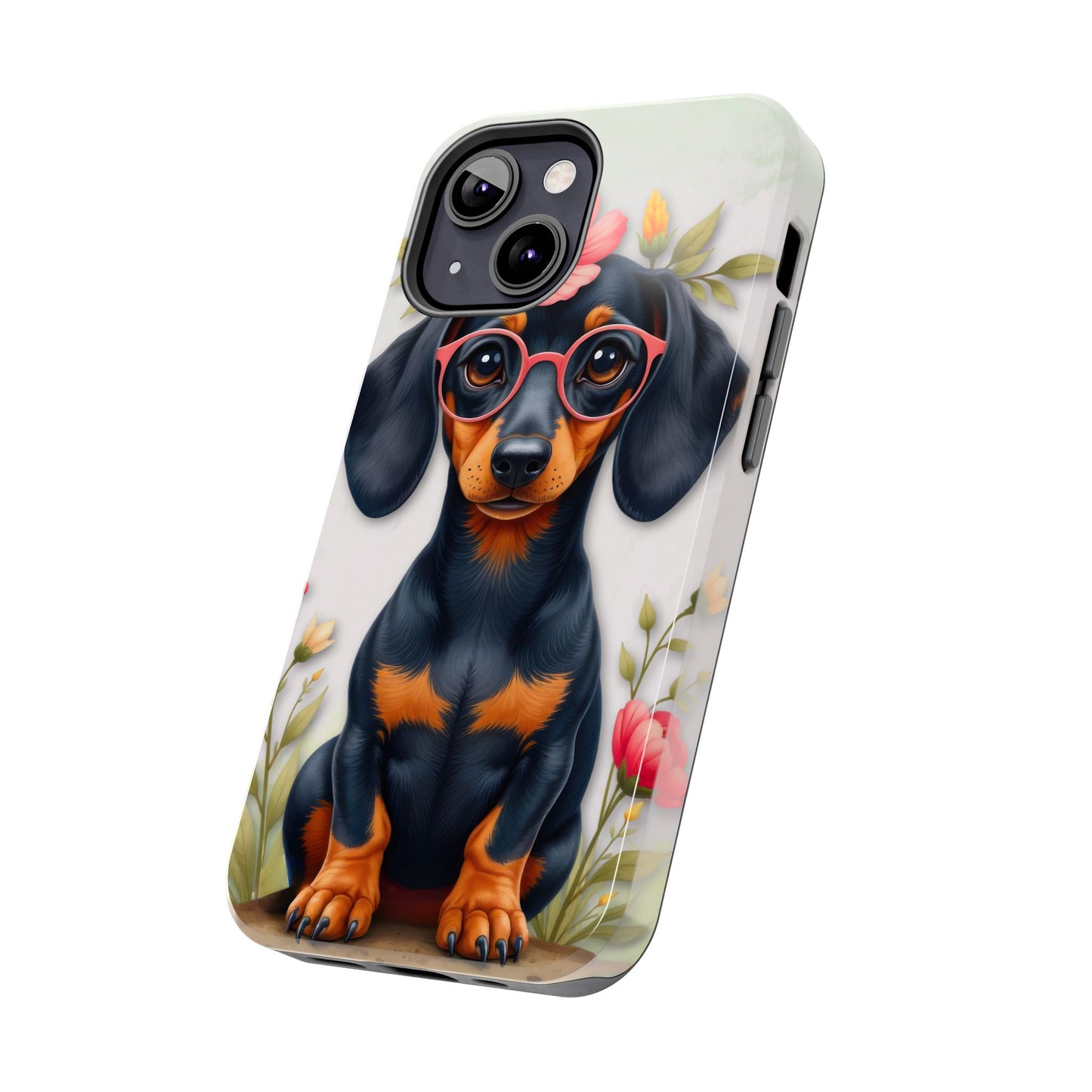 Cute Dachshund Phone Case, Dog Lover Gift, Tough Phone Cover, Pet Accessory,