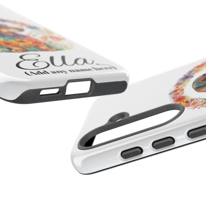 Personalized Dachshund Case for Pet Lovers Floral Phone Case Custom Name Phone