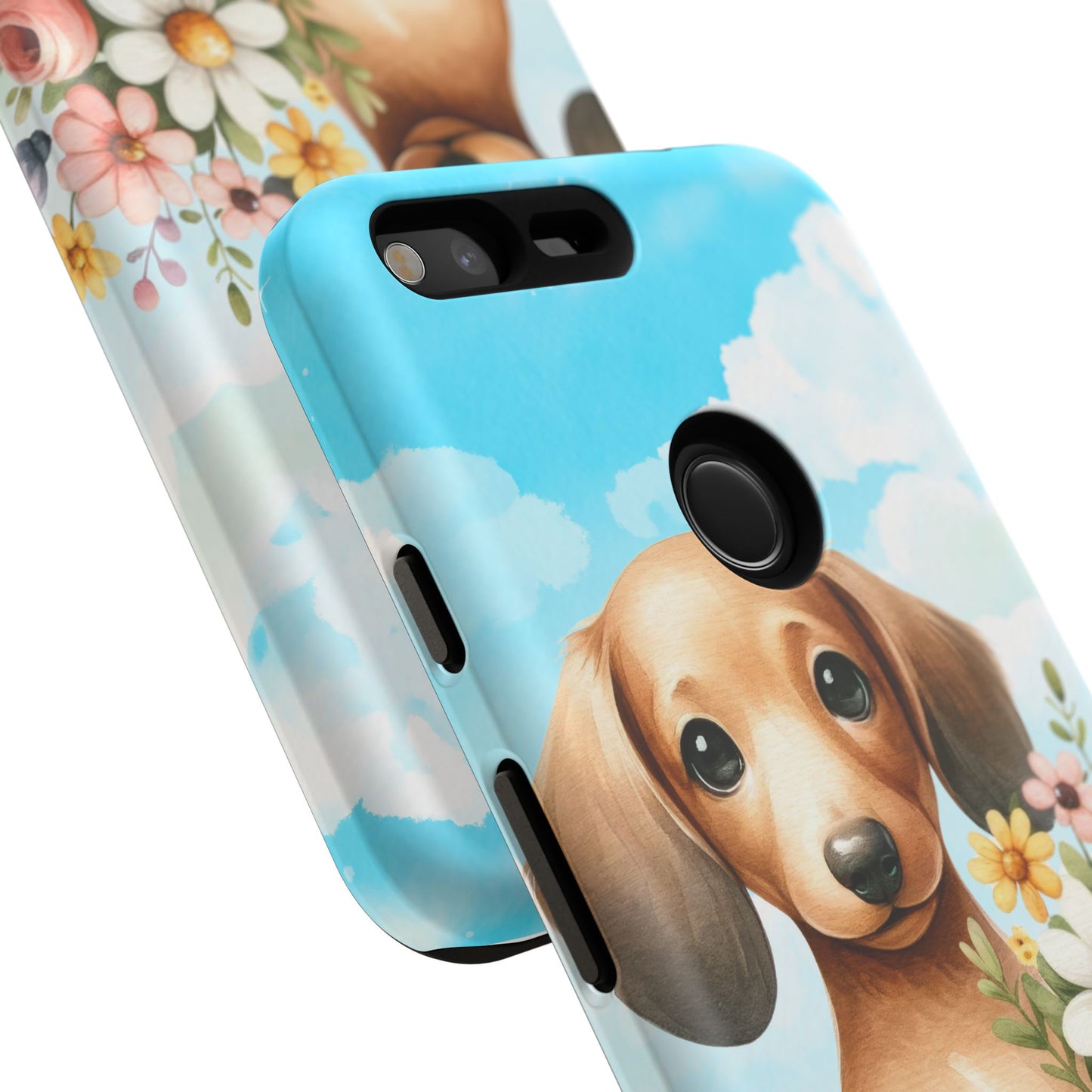 Watercolor Dachshund Dog Phone Case - Rescue Dog Apple Pixel Galaxy Spring