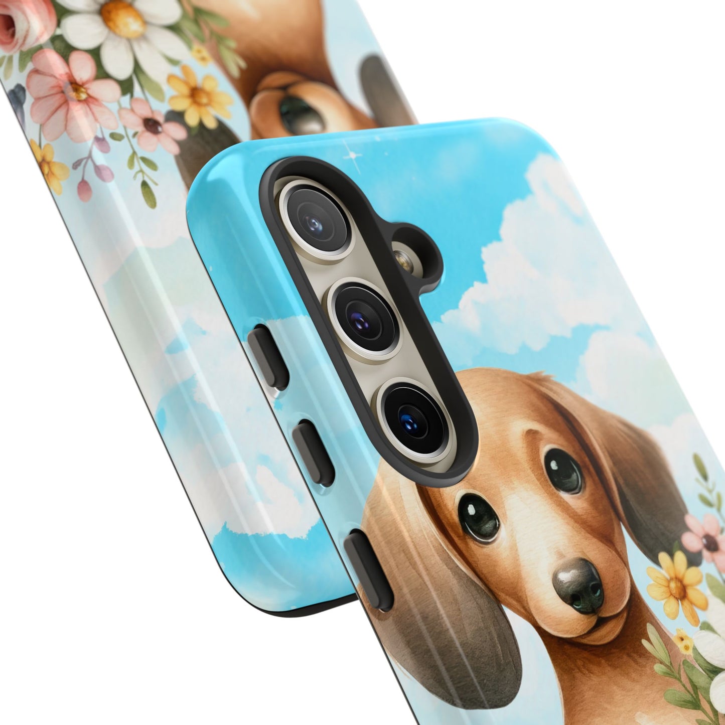 Watercolor Dachshund Dog Phone Case - Rescue Dog Apple Pixel Galaxy Spring