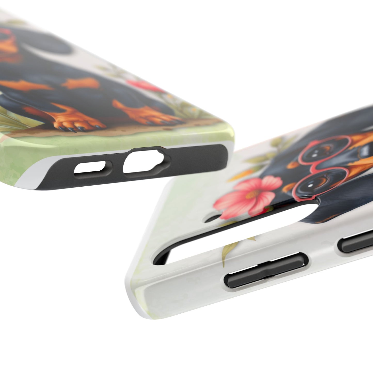 Cute Dachshund Phone Case, Dog Lover Gift, Tough Phone Cover, Pet Accessory,