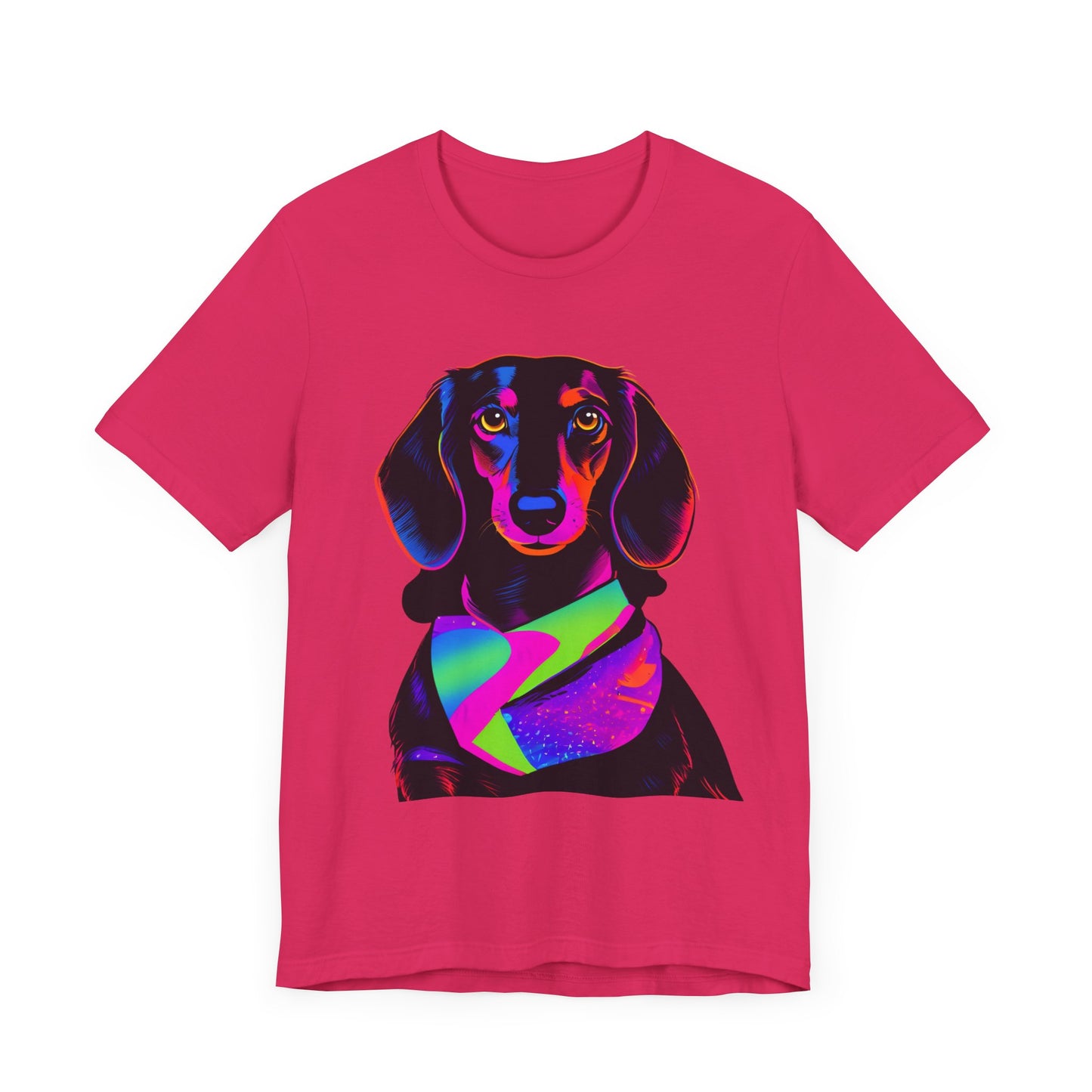 Dachshund Tee Shirt, Cute Dog Lover Top, Short Sleeve Unisex Weiner Dog Gift for Pet Owners