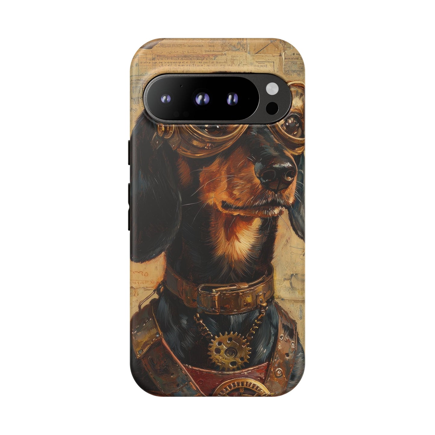 Steam Punk Dachshund Mens Phone Case - Dog Apple Pixel Galaxy