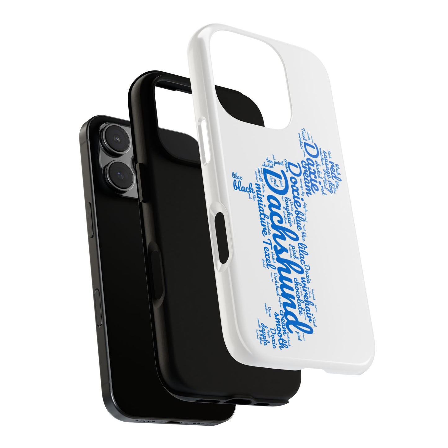 Type Subway Vibrant Dachshund Words Phone Case - Dog Apple Pixel Galaxy