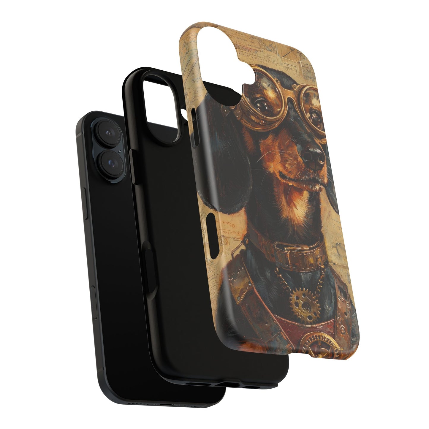 Steam Punk Dachshund Mens Phone Case - Dog Apple Pixel Galaxy