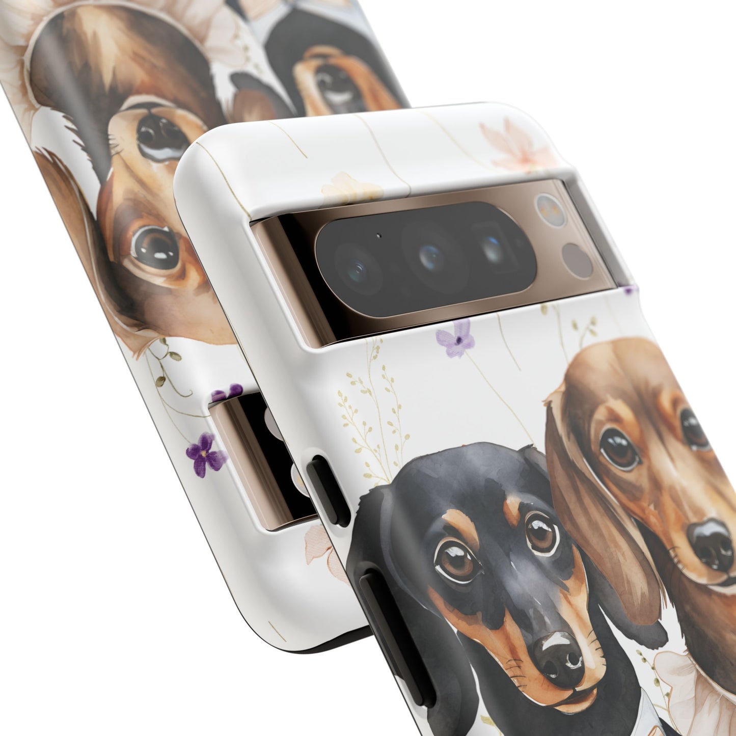 Wedding Dachshund Dog Phone Case - Bridal Gift Flower Girl Apple Pixel Galaxy