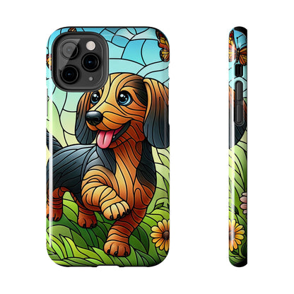 Cute Dachshund Phone Case, Dog Lover Gift, Tough Phone Cover, Pet Accessory,