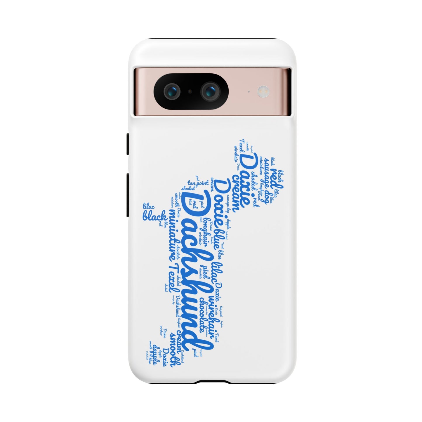 Type Subway Vibrant Dachshund Words Phone Case - Dog Apple Pixel Galaxy