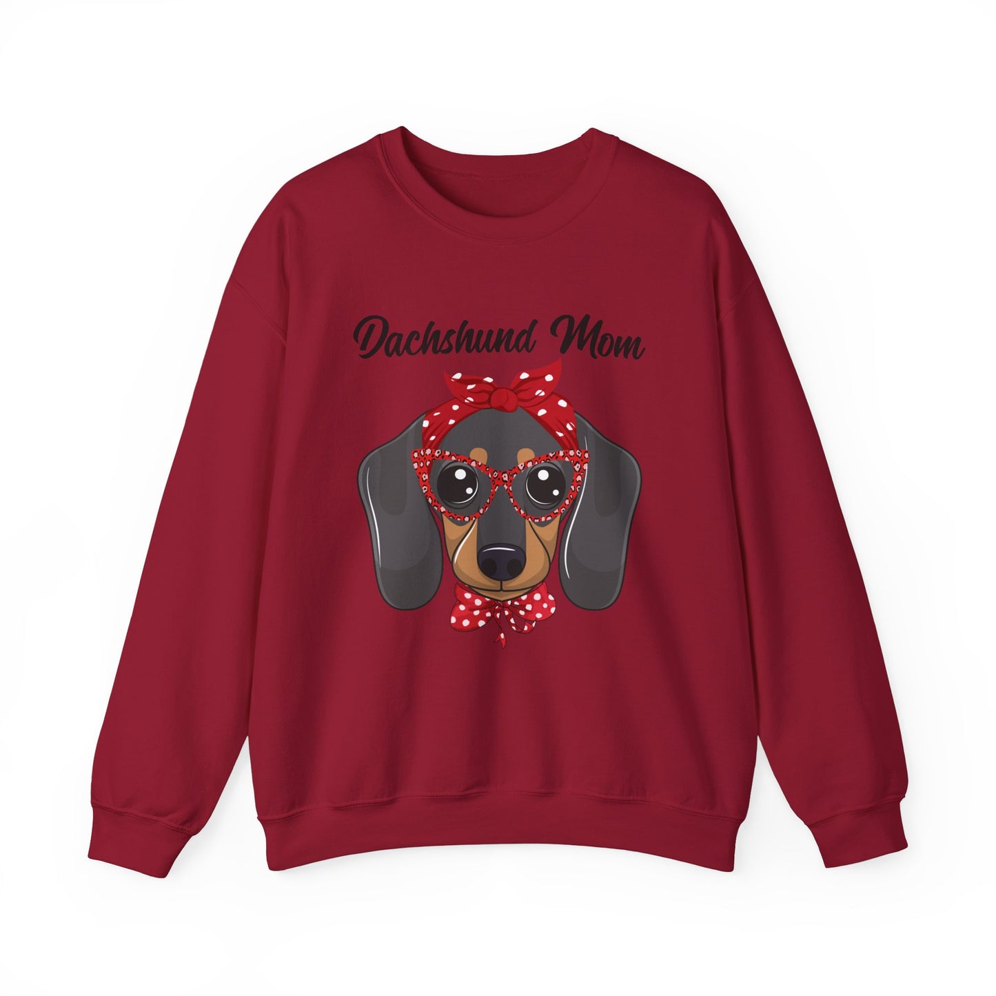 Dachshund Mom Sweatshirt, Dog Lover Gift, Funny Weiner Dog Jumper, Classic Sausage Dog Crewneck, Pet Owner Apparel Doxie