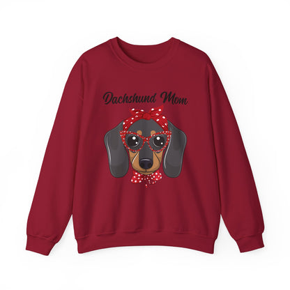 Dachshund Mom Sweatshirt, Dog Lover Gift, Funny Weiner Dog Jumper, Classic Sausage Dog Crewneck, Pet Owner Apparel Doxie