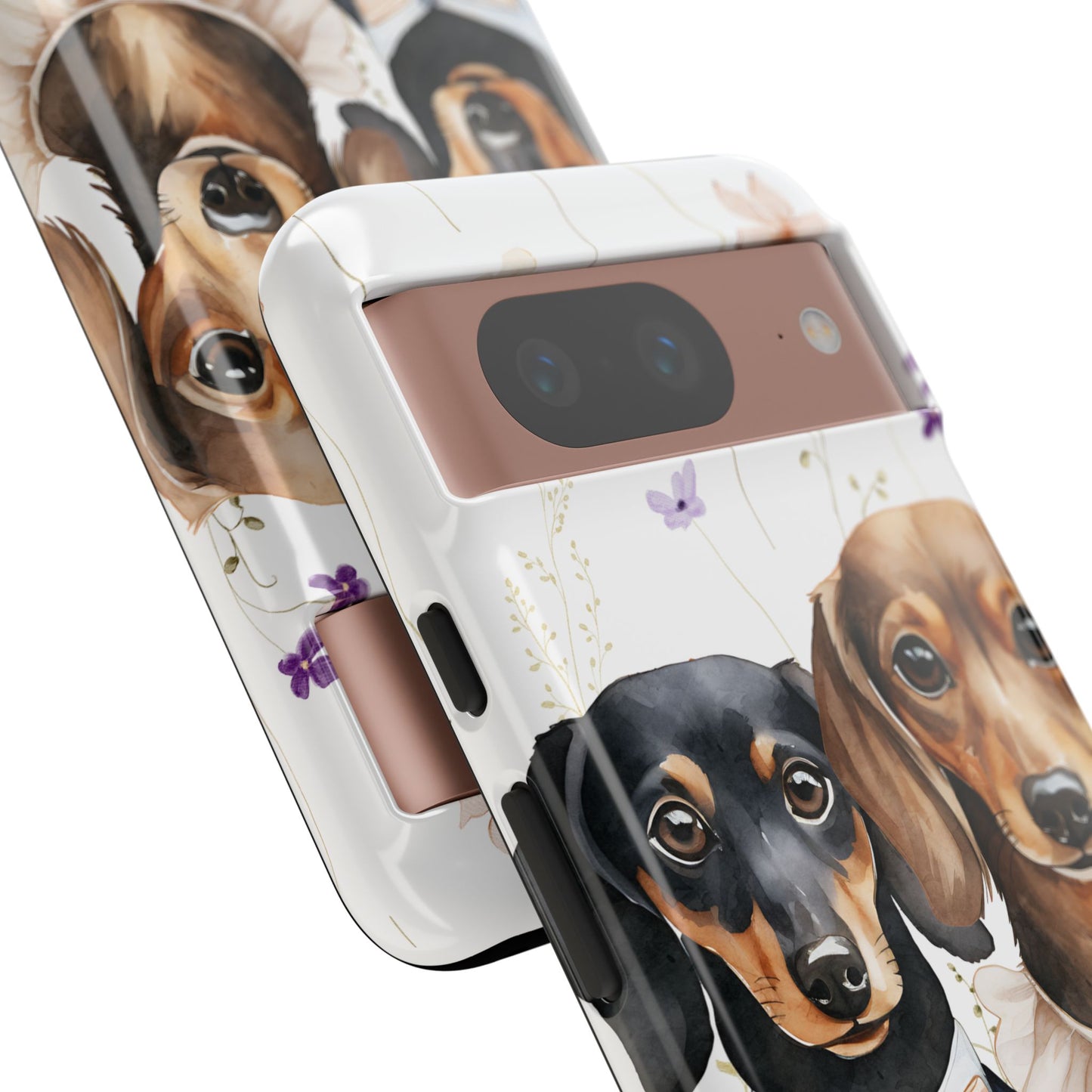 Wedding Dachshund Dog Phone Case - Bridal Gift Flower Girl Apple Pixel Galaxy