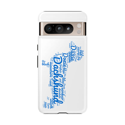 Type Subway Vibrant Dachshund Words Phone Case - Dog Apple Pixel Galaxy
