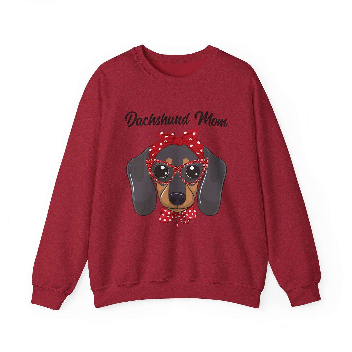 Dachshund Mom Sweatshirt, Dog Lover Gift, Funny Weiner Dog Jumper, Classic Sausage Dog Crewneck, Pet Owner Apparel Doxie