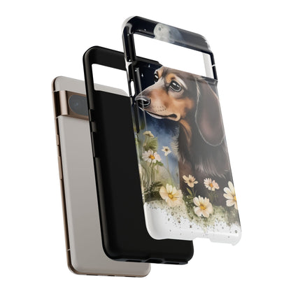 Vibrant Dachshund Moonlight Phone Case - Dog Apple Pixel Galaxy