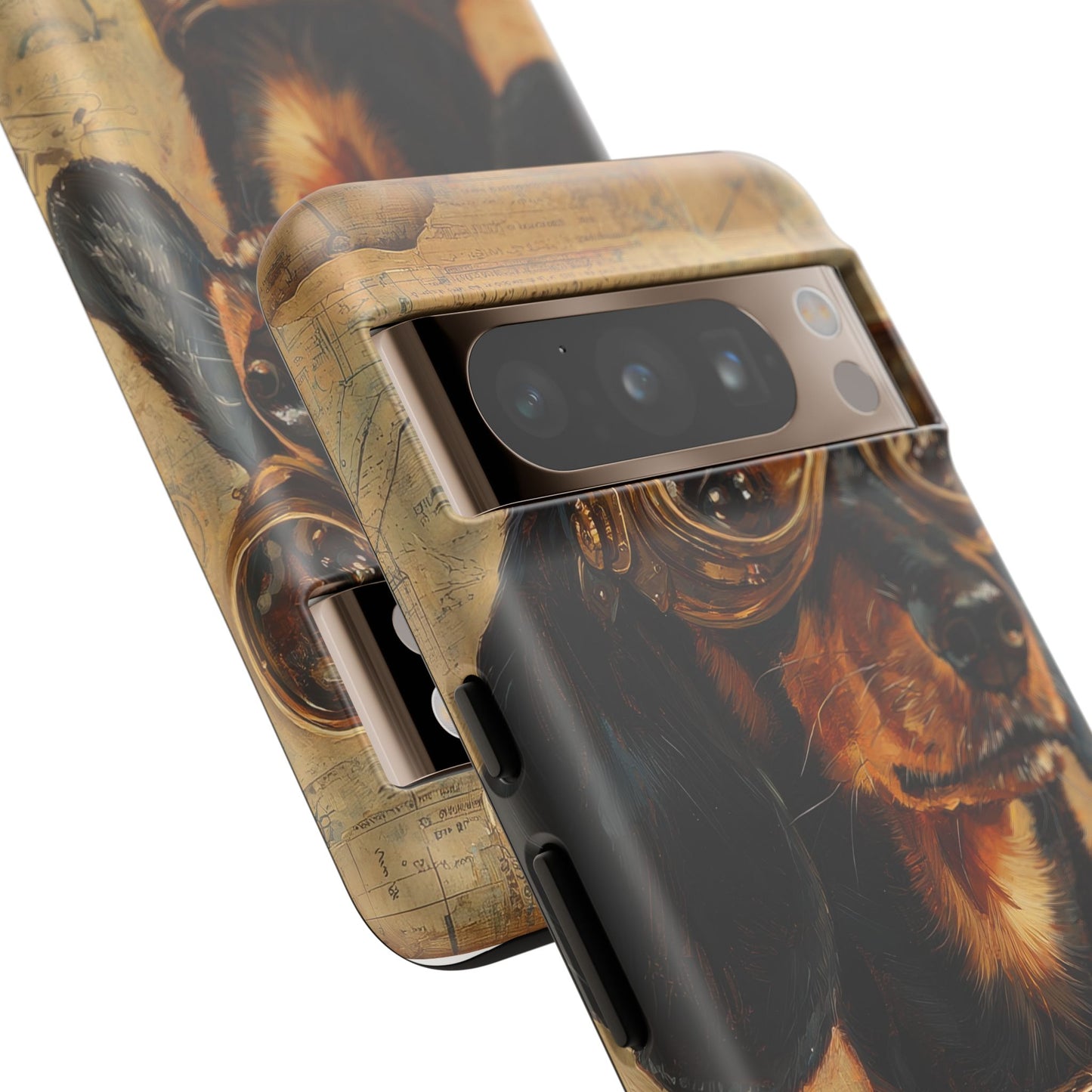 Steam Punk Dachshund Mens Phone Case - Dog Apple Pixel Galaxy
