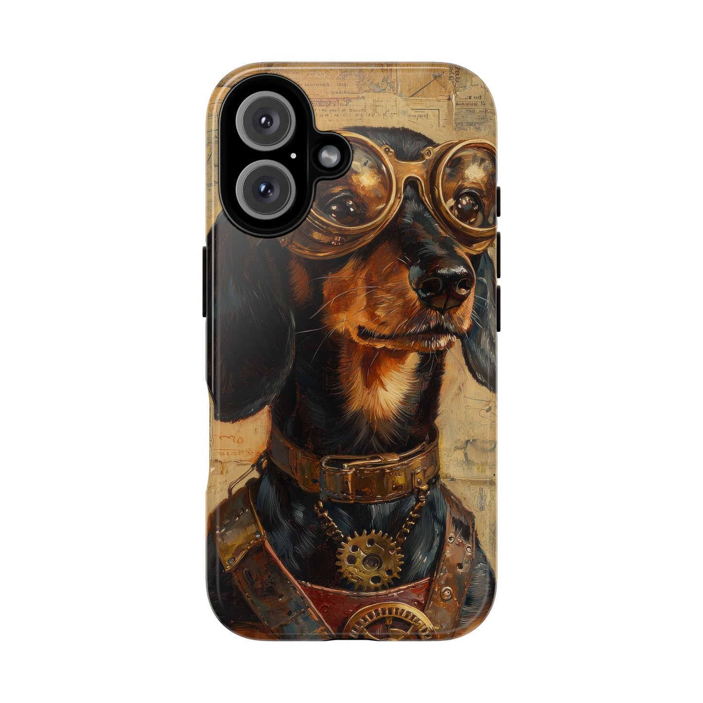 Steam Punk Dachshund Mens Phone Case - Dog Apple Pixel Galaxy