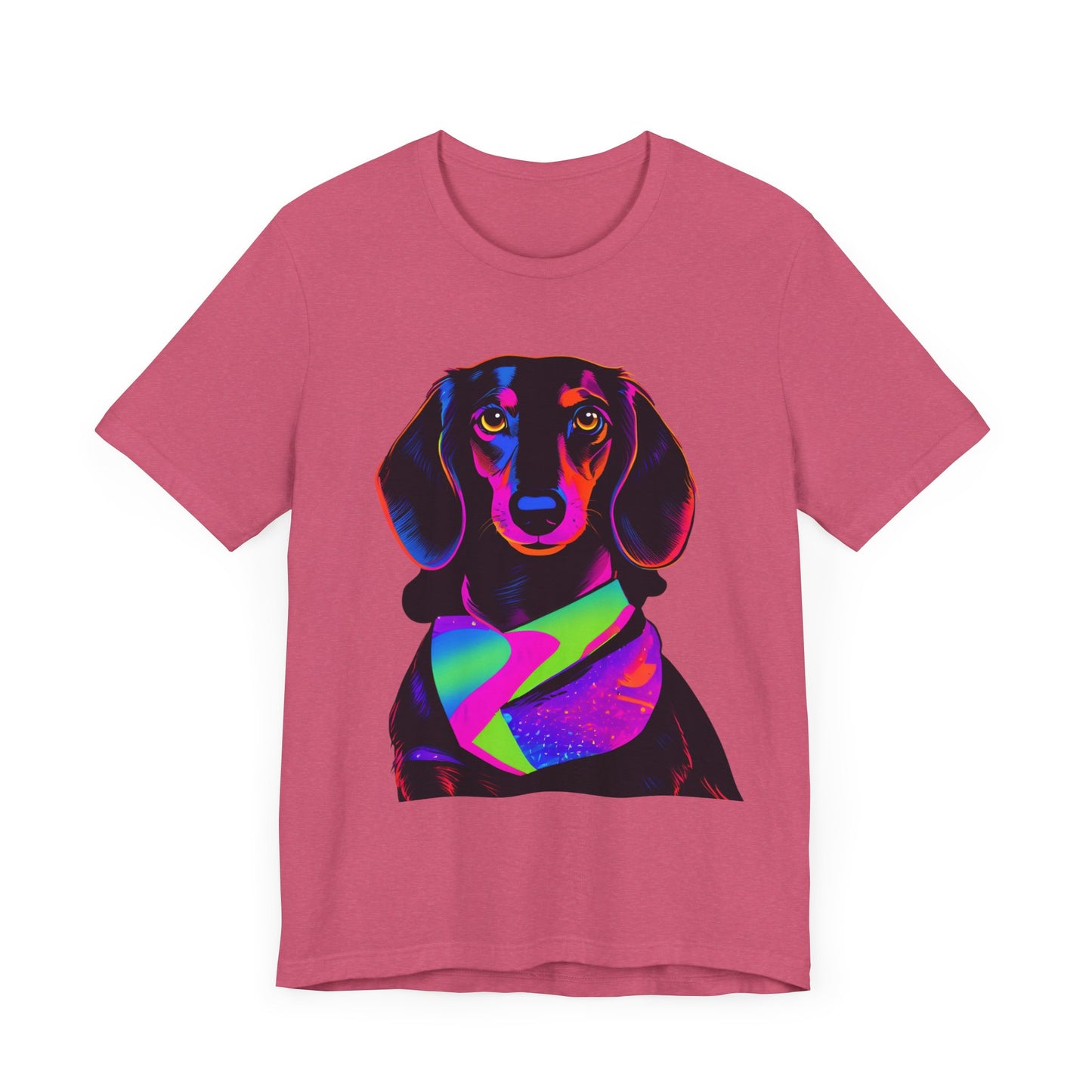 Dachshund Tee Shirt, Cute Dog Lover Top, Short Sleeve Unisex Weiner Dog Gift for Pet Owners