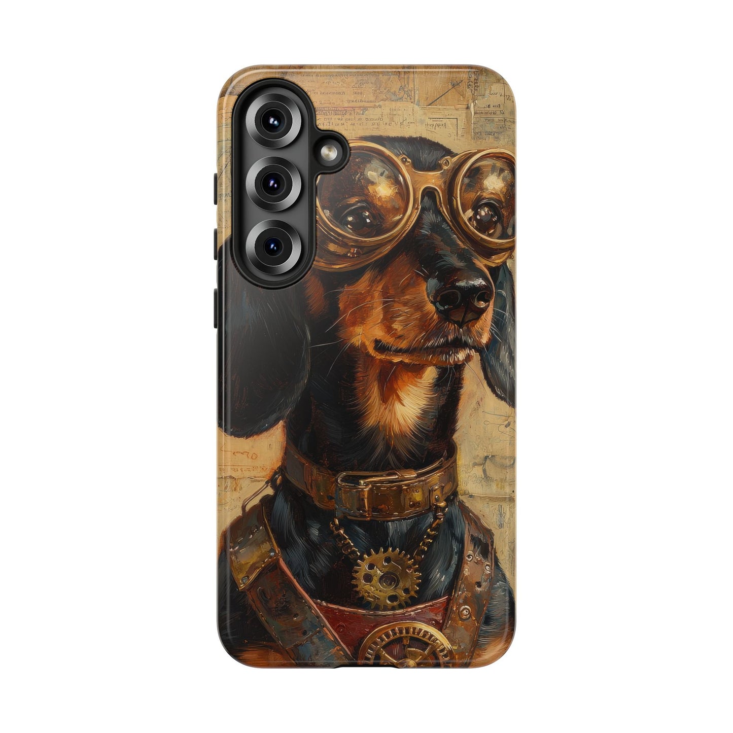 Steam Punk Dachshund Mens Phone Case - Dog Apple Pixel Galaxy