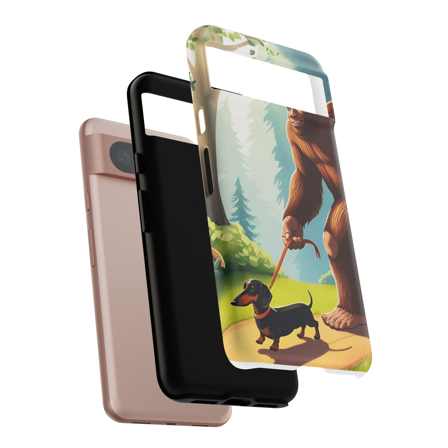 Big Foot Walking Dachshund Phone Case - Dog Apple Pixel Galaxy