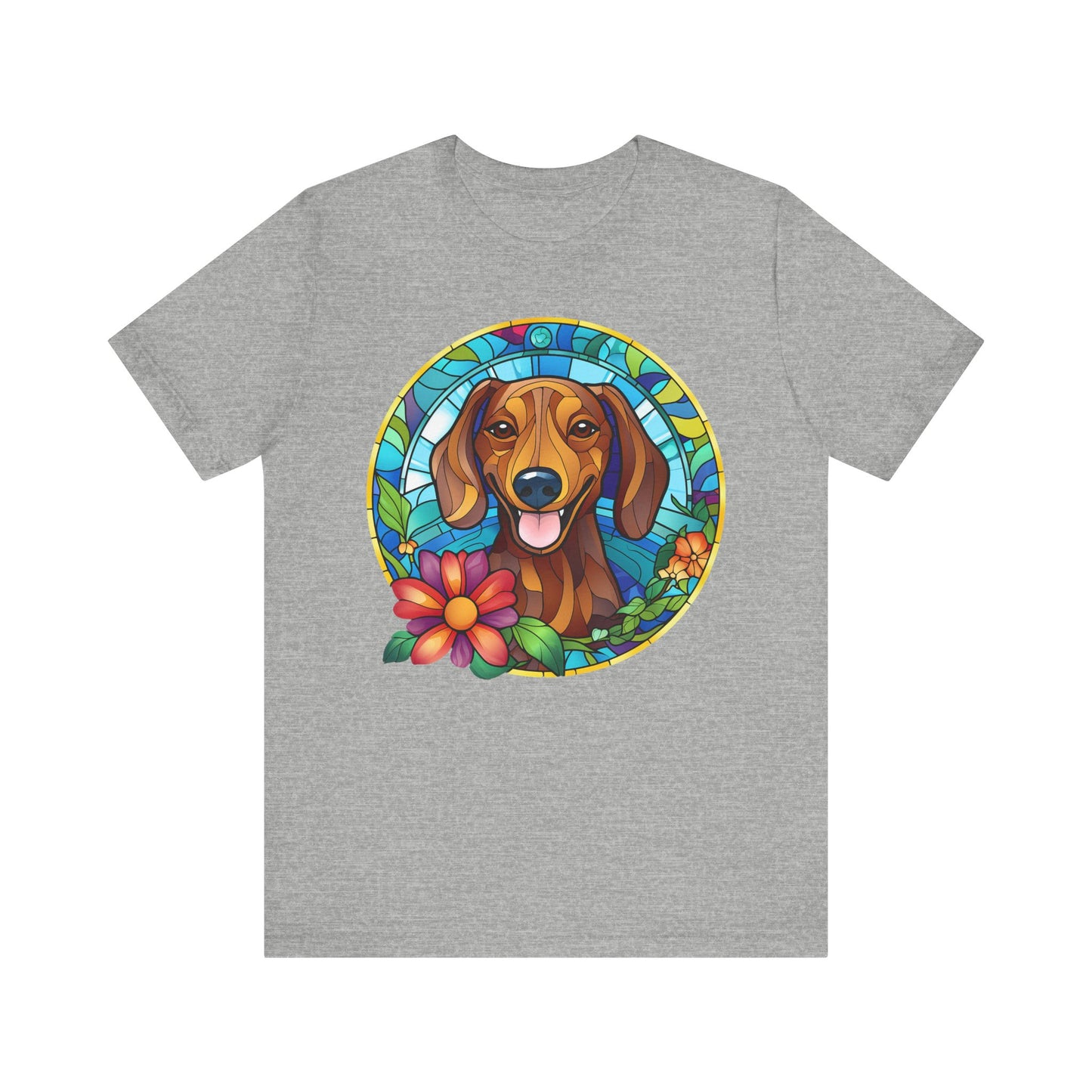 Adorable Dachshund Doxie Stained Glass