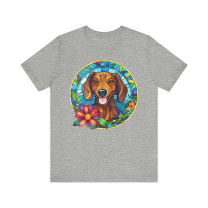 Adorable Dachshund Doxie Stained Glass