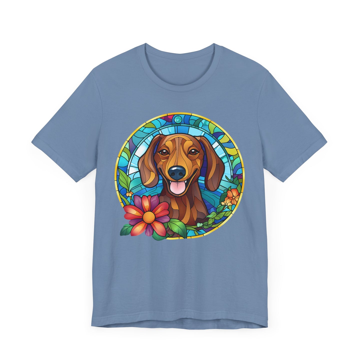 Adorable Dachshund Doxie Stained Glass
