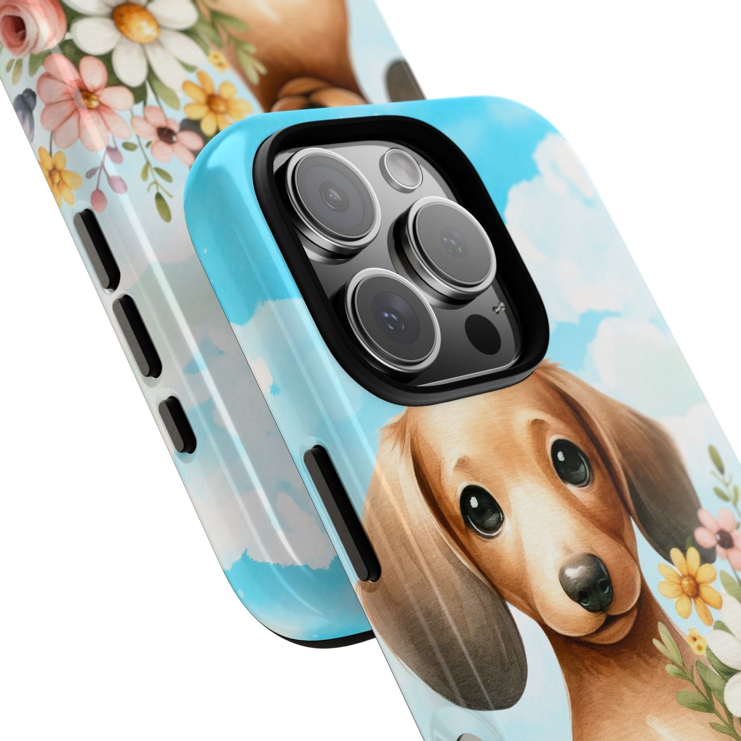 Watercolor Dachshund Dog Phone Case - Rescue Dog Apple Pixel Galaxy Spring