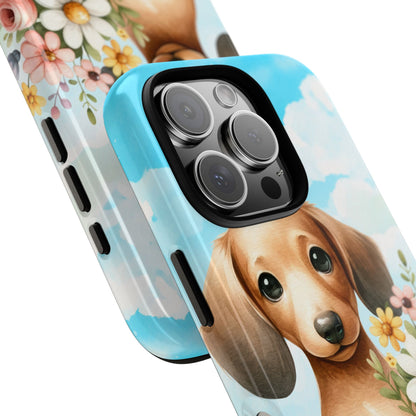 Watercolor Dachshund Dog Phone Case - Rescue Dog Apple Pixel Galaxy Spring