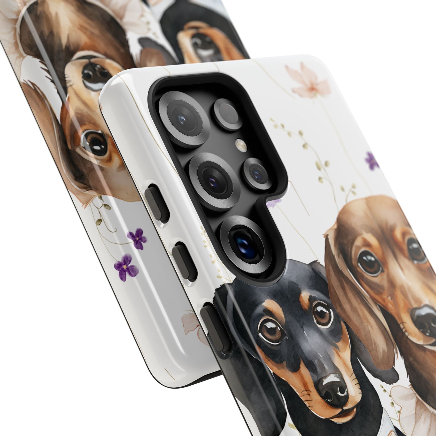 Wedding Dachshund Dog Phone Case - Bridal Gift Flower Girl Apple Pixel Galaxy