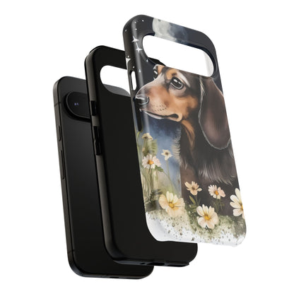 Vibrant Dachshund Moonlight Phone Case - Dog Apple Pixel Galaxy