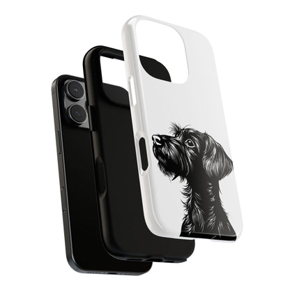Simple Wire Haired Dachshund Mens Phone Case - Dog Apple Pixel Galaxy