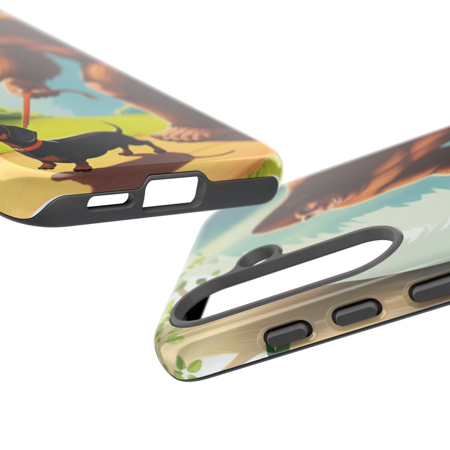 Big Foot Walking Dachshund Phone Case - Dog Apple Pixel Galaxy