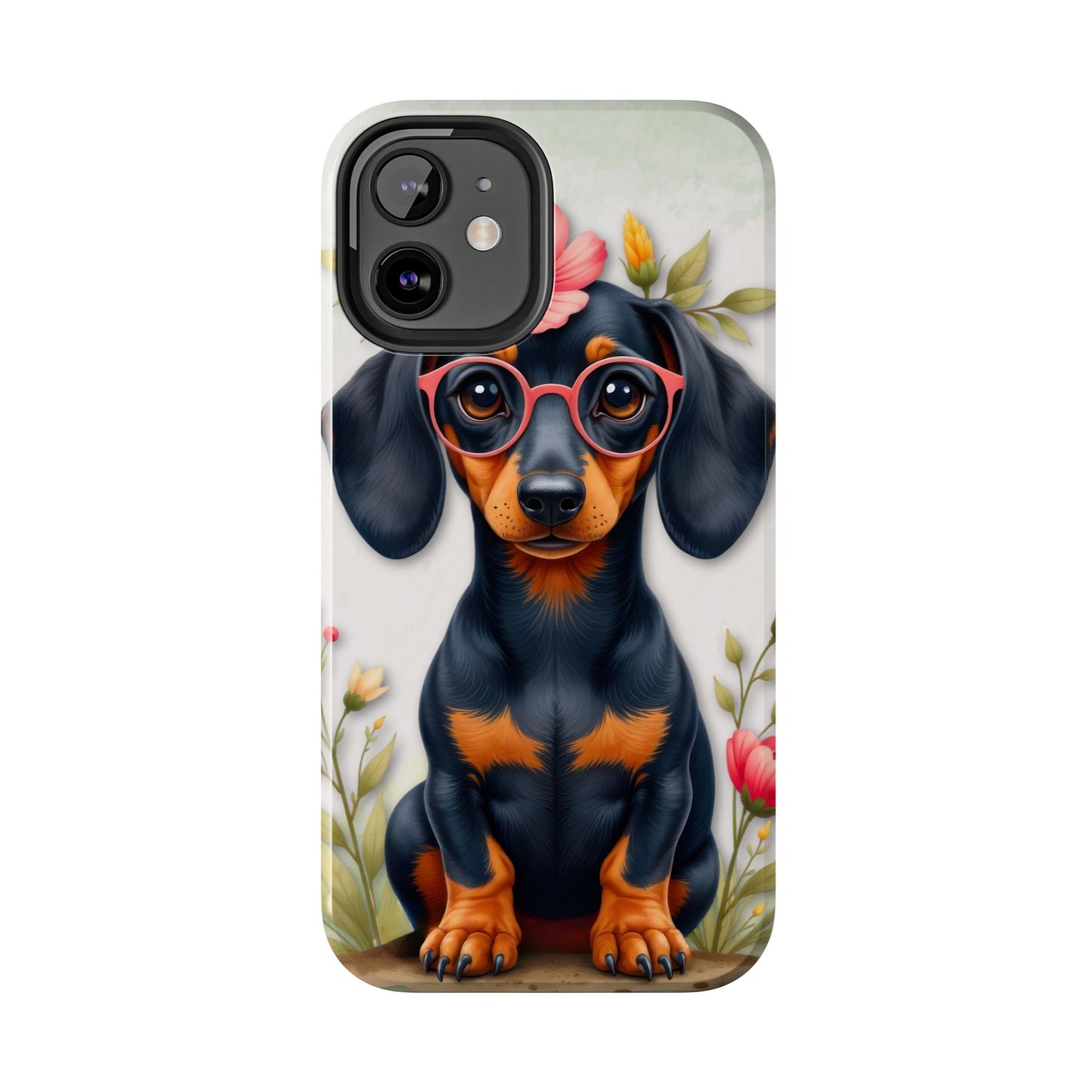 Cute Dachshund Phone Case, Dog Lover Gift, Tough Phone Cover, Pet Accessory,