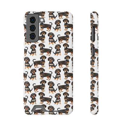 Dachshund Phone Case, Trendy Wallet Case for Dog Lovers, Cute Card Holder Cover, Animal Print Accessory, Slim Protective
